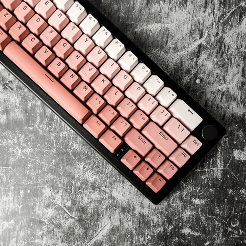 OEM-profiel keycap set in roze verloop – 120 duurzame PBT toetsen